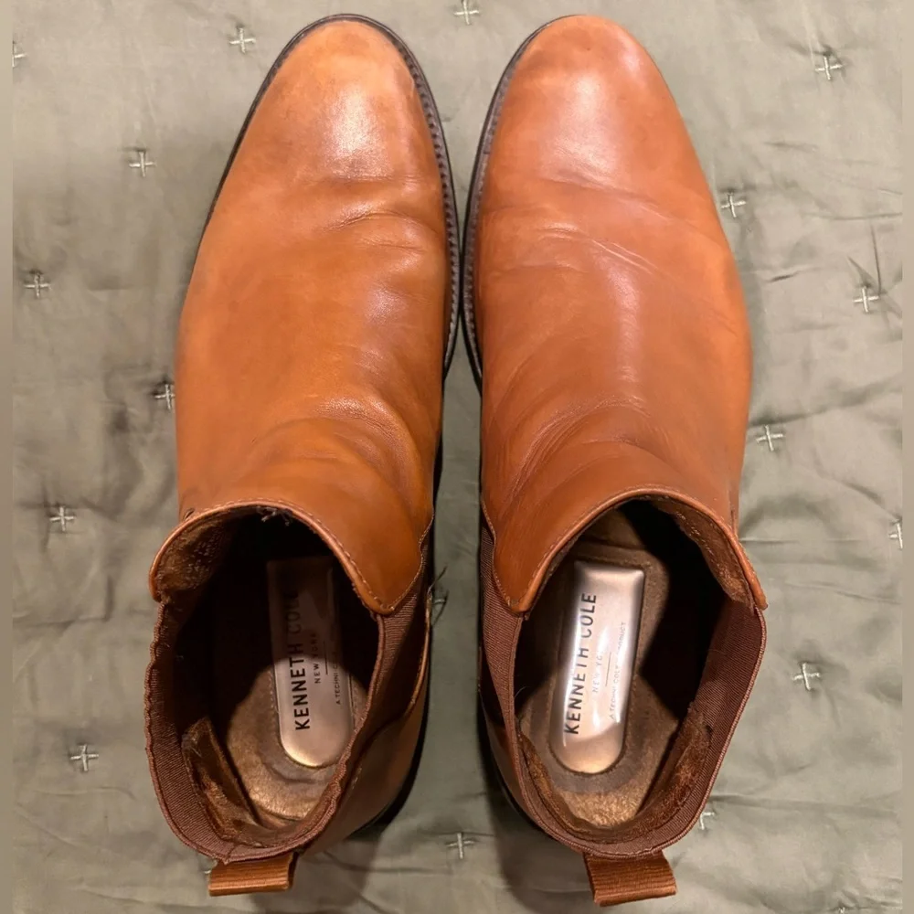 Men's Leather Chelsea Boots Size 10
